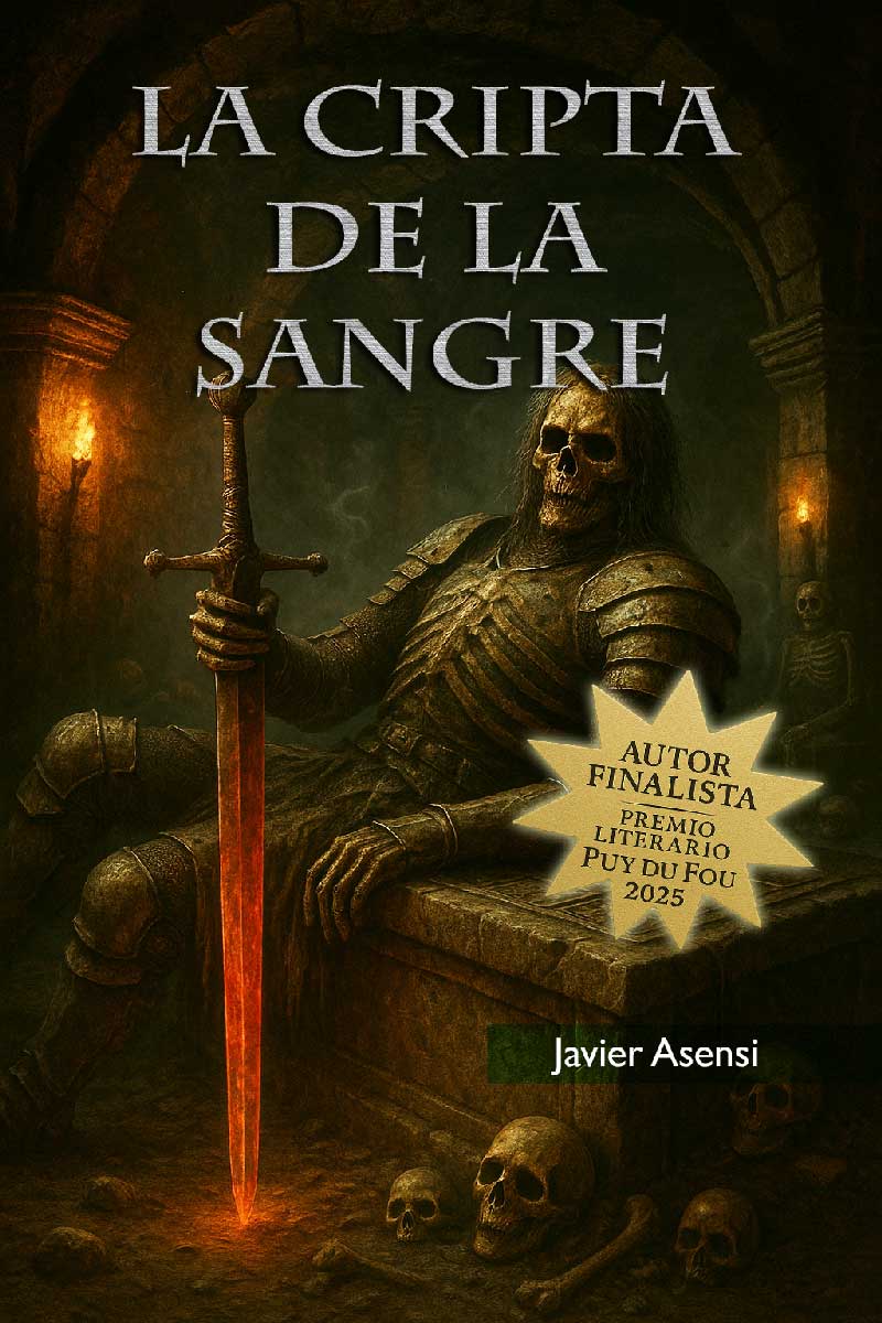 Portada La cripta de la sangre, autor Javier ASENSI